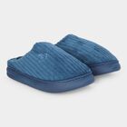 Men's Navy Blue Slip-On Winter Slippers, Navy Blue, small