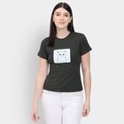 Ladies'  Crop  Top, Olive, small