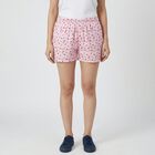 Women's Pink Cotton Regular Fit Shorts, हल्का गुलाबी, small