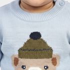 Infants' Light Blue Crew Neck Pullover, Light Blue, small