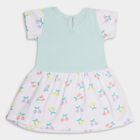 Infant Girls' 100% Cotton Frock, ऑफ व्हाइट, small image number null