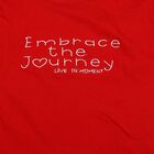 Girls Red Cotton Round Neck Casual T-Shirt, Red, small