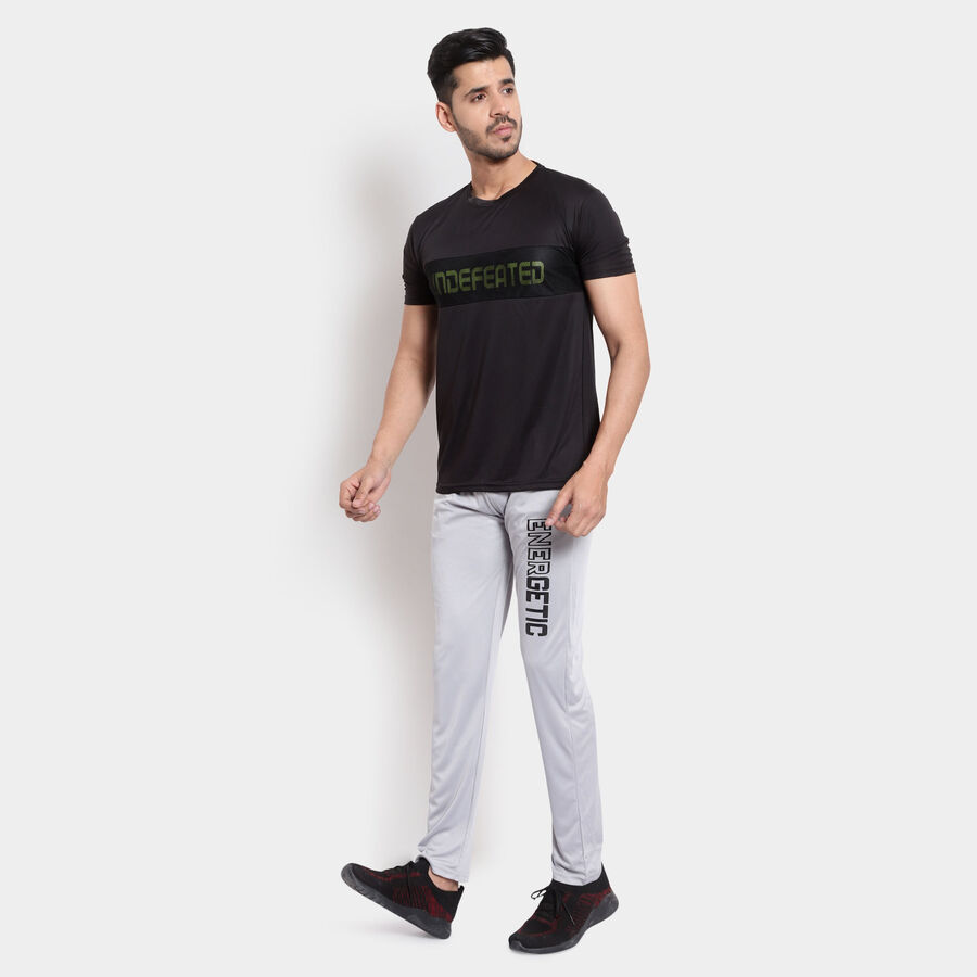 Placement Print Active Track Pants, Light Grey, large image number null