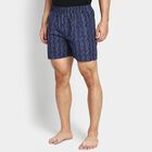 Men's Cotton Boxers, नेवी ब्लू, small