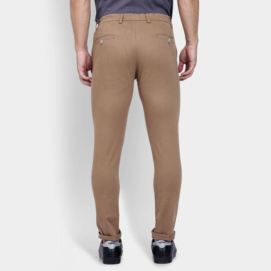 Men's Slim Fit Casual Trousers , Khaki, large image number null