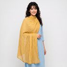 Women's Khaki Solid Dupatta, खाकी, small