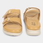 Women Beige Buckle Strap Casual Sandals, Beige, small image number null