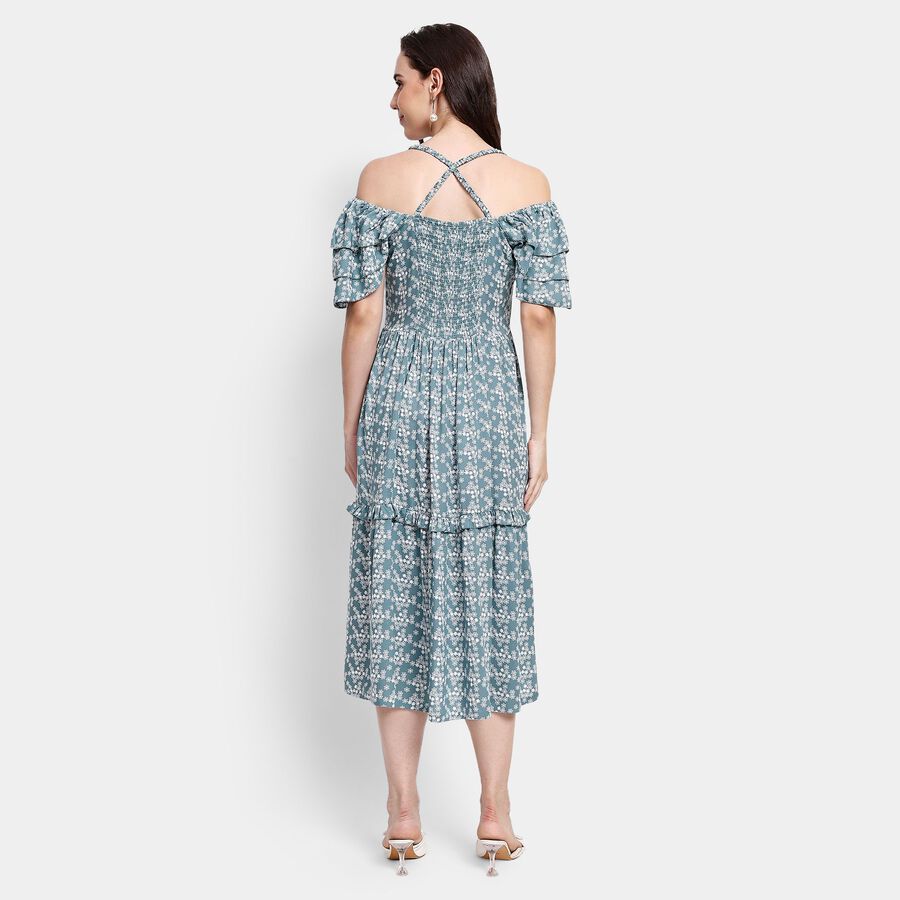 Ladies' Dress, हल्का हरा, large image number null