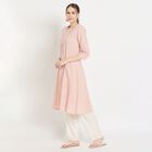 Ladies' Cotton Kurta, हल्का गुलाबी, small image number null