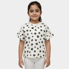 Girls' T-Shirt, ऑफ व्हाइट, small