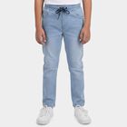 Boys' Light Blue Regular Fit Classic Jeans, हल्का नीला, small