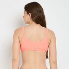 Ladies' 100% Cotton Bra, पीच, small image number null