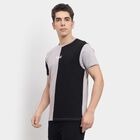 Men's 100% Cotton Round Neck Half Sleeves T-Shirt , हल्का ग्रे, small