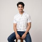 Men's Grey Cotton Polo Neck Polo T-Shirt, Light Grey, small