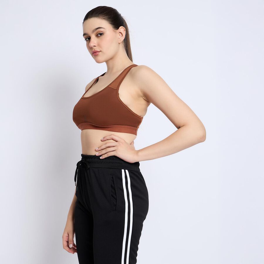 Ladies' Sports Bra , भूरा, large image number null
