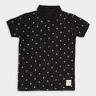 Boys' 100% Cotton Half Sleeves T-Shirt , काला, small image number null