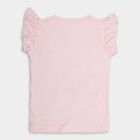 Girls' Cotton T-Shirt, हल्का गुलाबी, small image number null