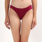 Women's Deep Burgundy Bikini Panty, Purple, small image number null