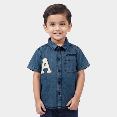 Boys' Blue Casual Shirt