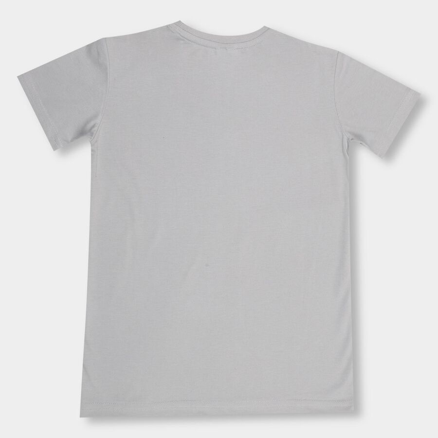 Boys' Half Sleeves T-Shirt, Dark Grey, large image number null