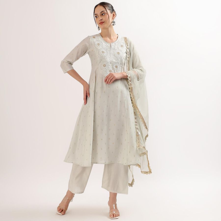 Ladies' Kurta, हल्का ग्रे, large image number null