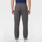 Men's Dark Grey Straight Fit Cargo Track Pants, Dark Grey, small