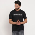 Round Neck T-Shirt, Black, small image number null