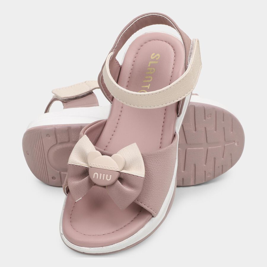 Girls' Sandal, Peach, large image number null