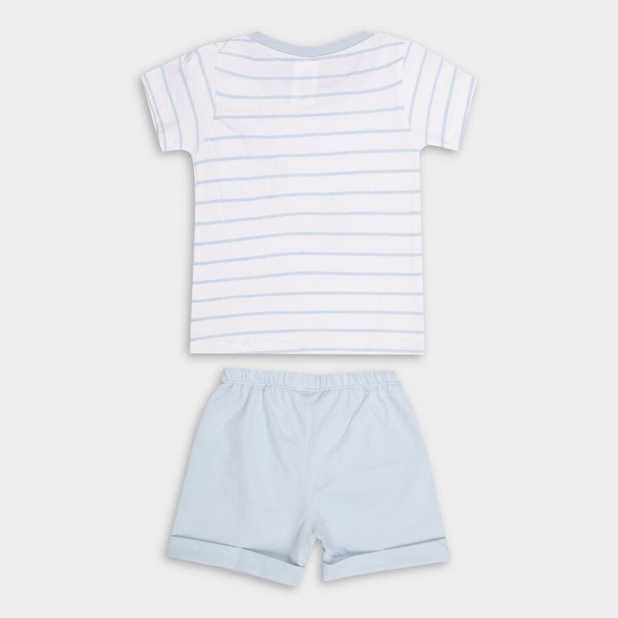 Infant Boys' 100% Cotton Baba Suit , Light Blue, large image number null