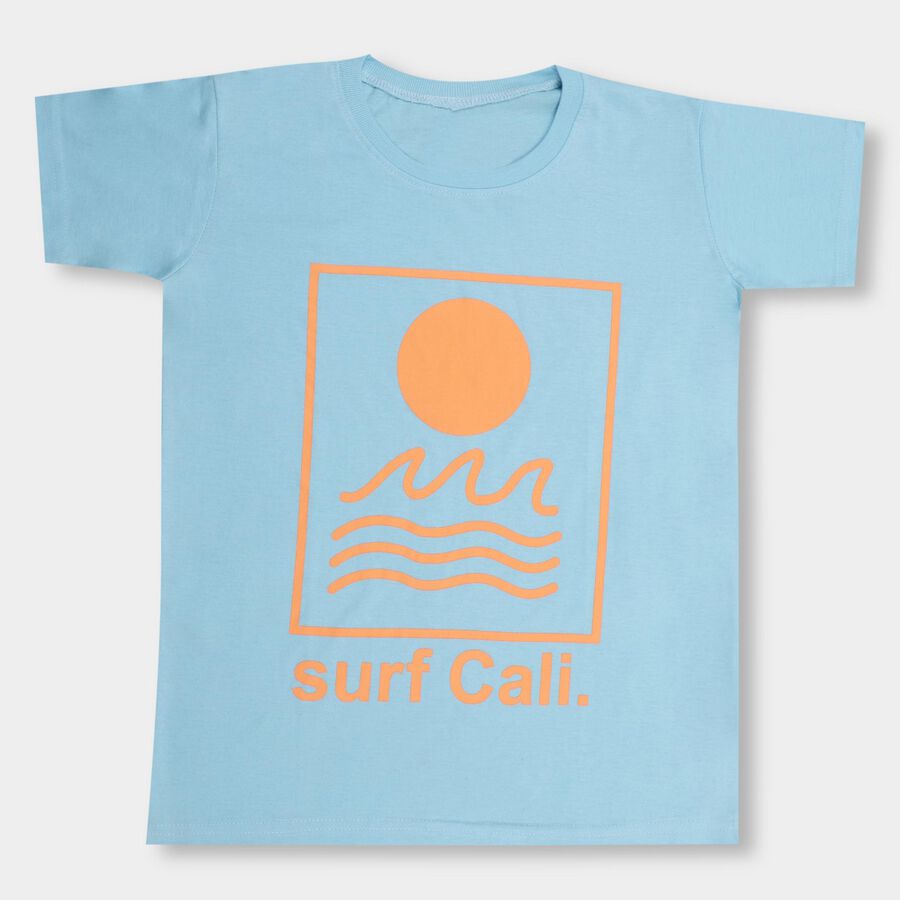 Boys' Half Sleeves T-Shirt , हल्का नीला, large image number null