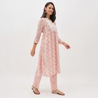 Women's Light Peach Pink Embroidered Ethnic Set, Light Pink, small image number null