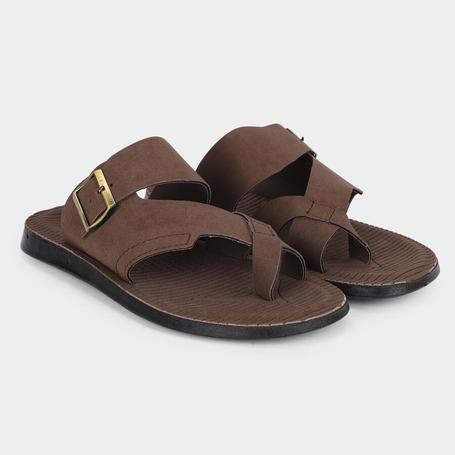 Men's Sandal, Brown, large