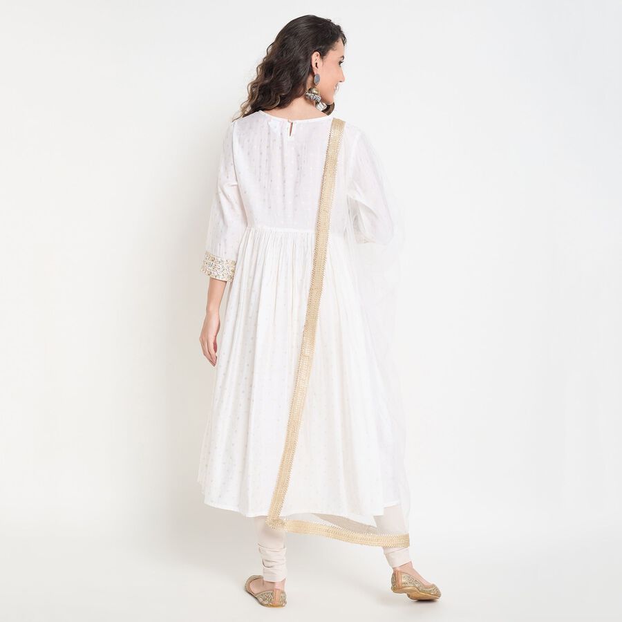 Ladies' Ethnic Set, Off White, large image number null