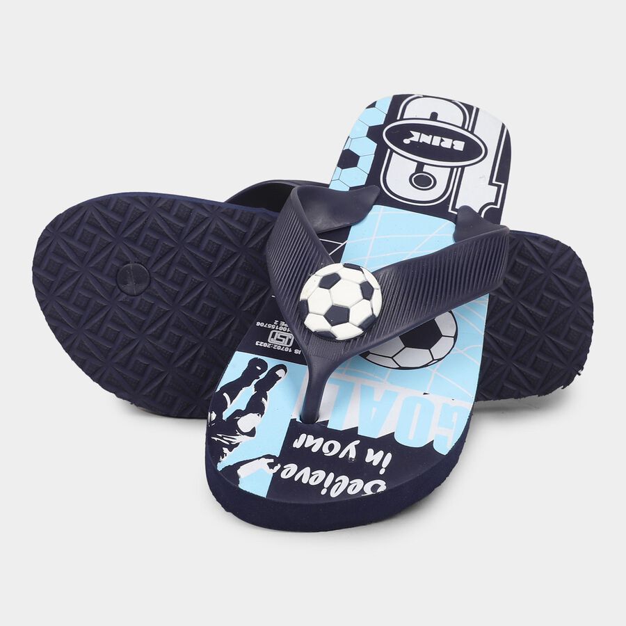 Boys' Slipper, Blue, large image number null