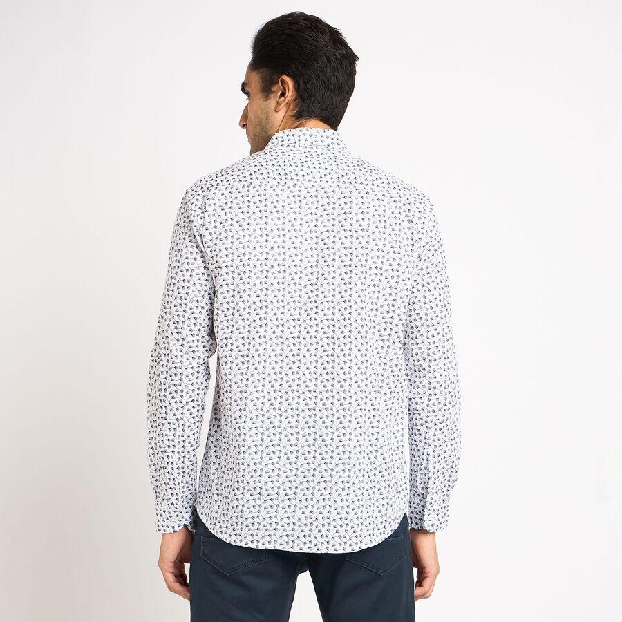 Men's 100% Cotton Casual Shirt , White, large image number null