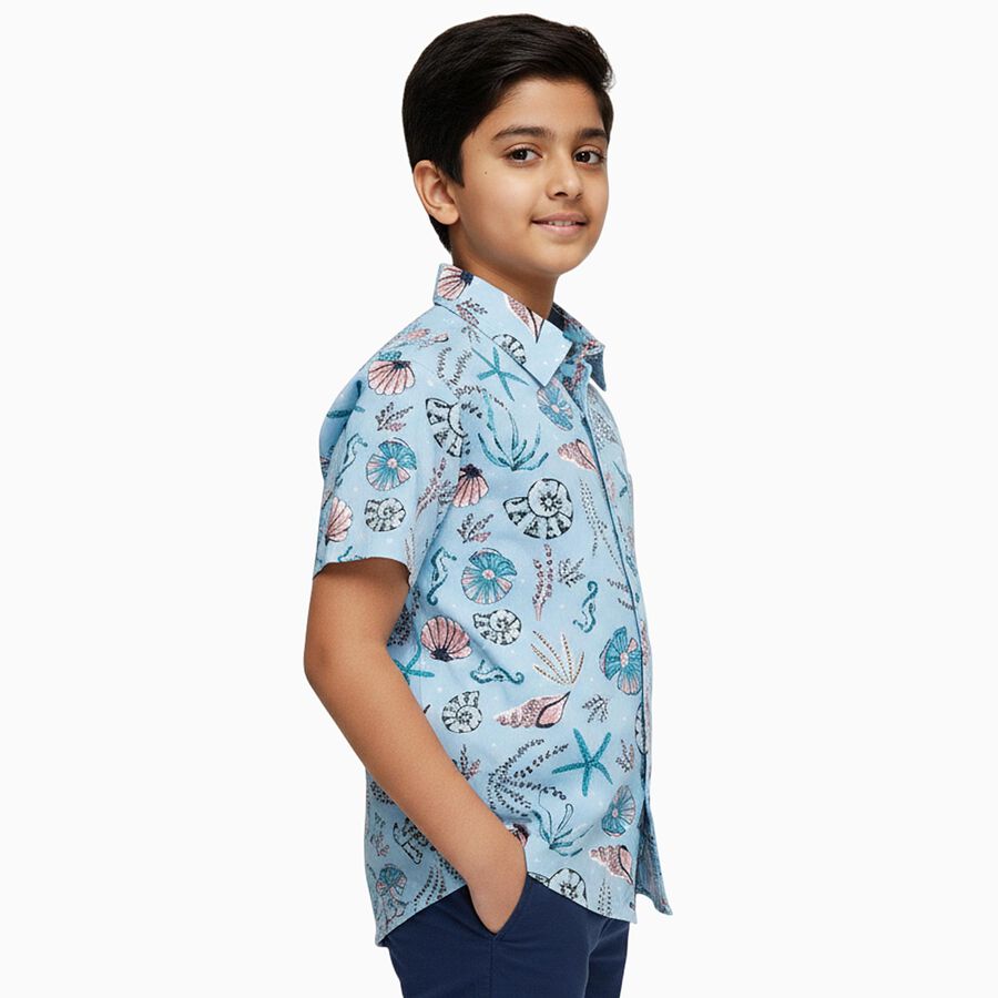 Boys' Casual Shirt, हल्का नीला, large image number null