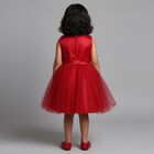 Girls' Frock, लाल, small image number null
