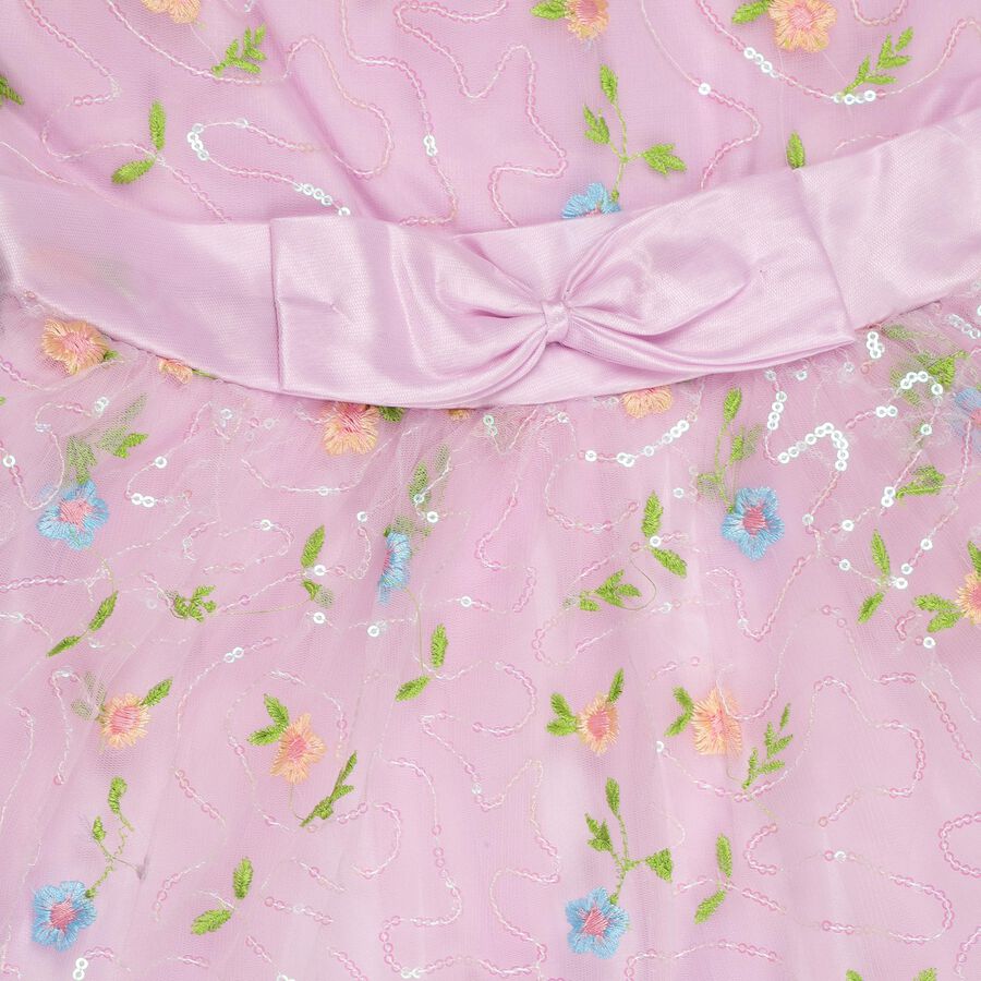 Girls' Frock , लाइलेक, large image number null
