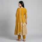 Women's Mustard Floral Printed Ethnic Set, Mustard, small