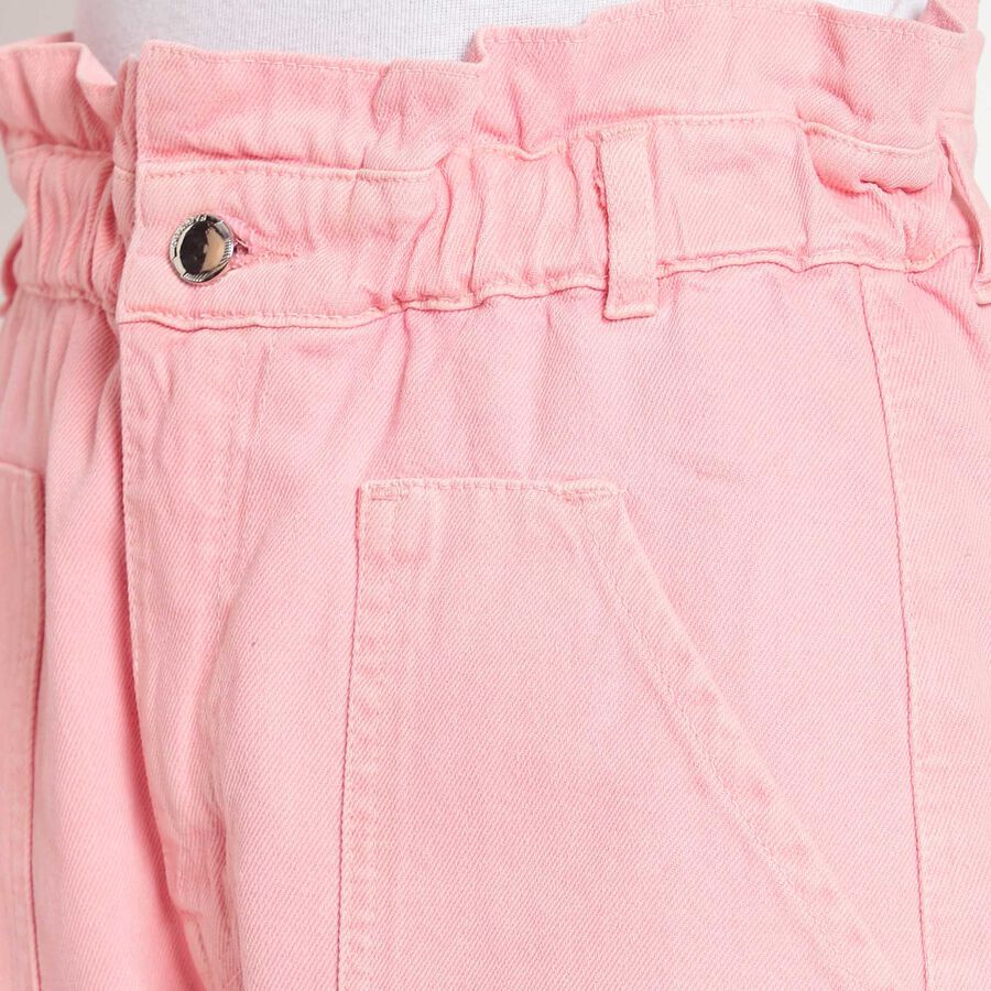 Washed High Rise Jeans, Pink, large image number null