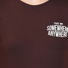 Ladies' Round Neck T-Shirt , भूरा, small