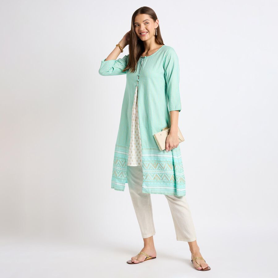 Ladies' Kurta , Light Green, large image number null
