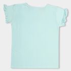 Girls' 100% Cotton T-Shirt, एक्वा, small image number null
