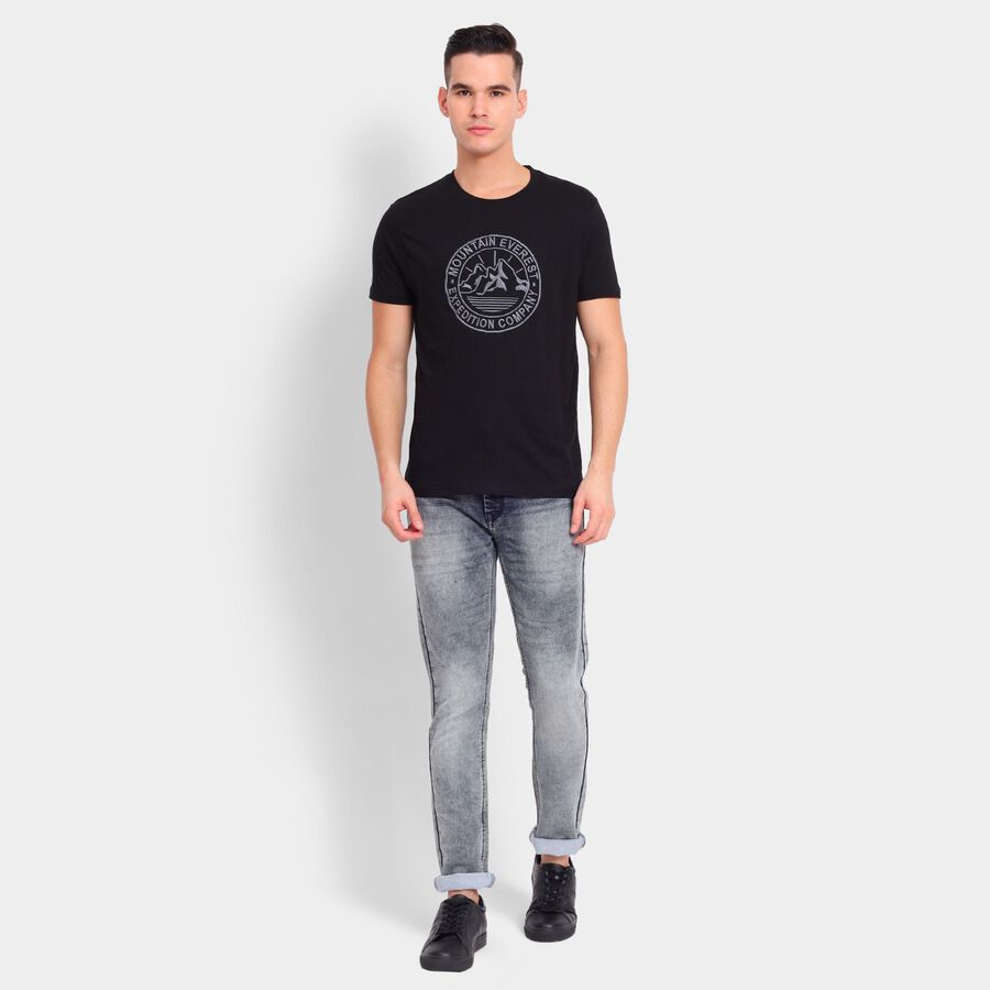 Men's Skinny Jeans, Dark Grey, large image number null