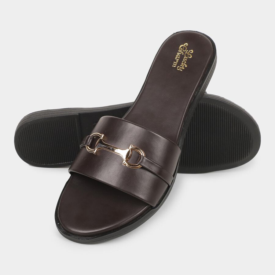 Ladies' Sandal, Brown, large image number null
