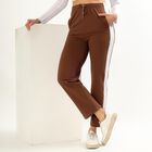 Ladies' Track Pants, Brown, small
