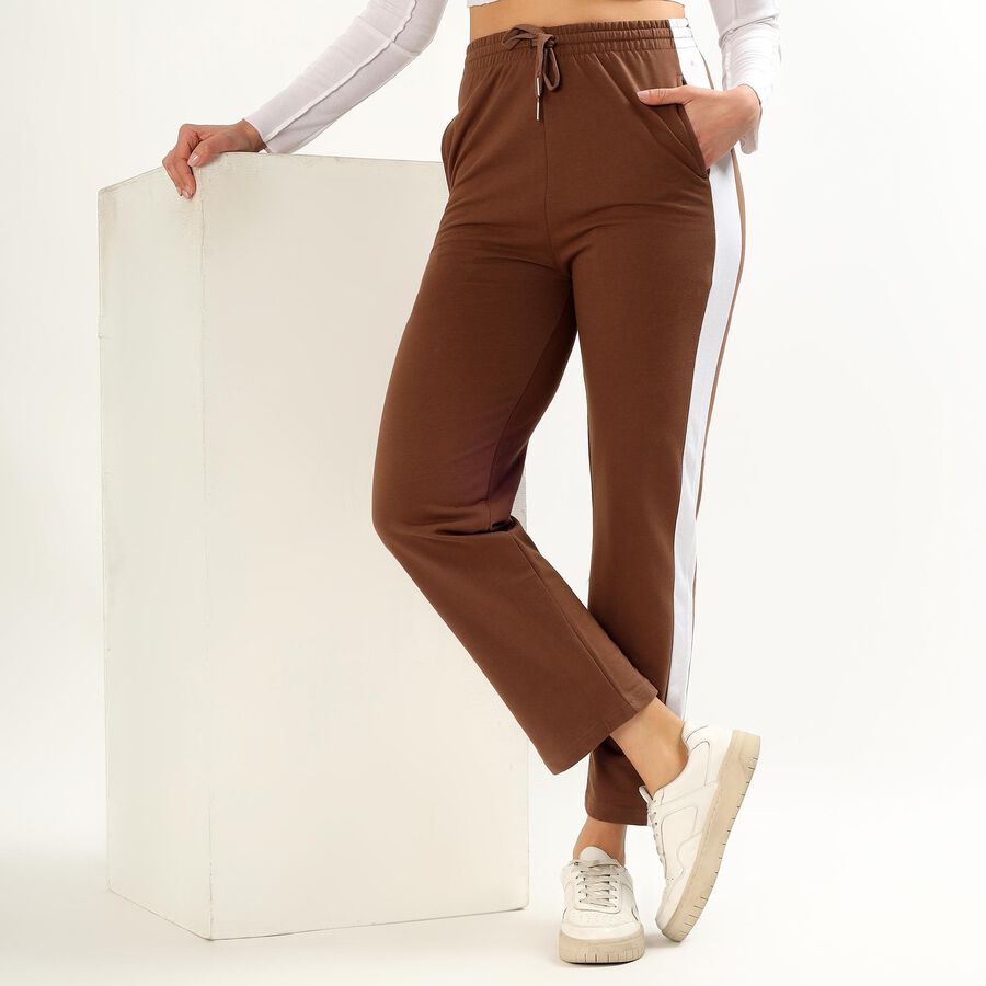 Ladies' Track Pants, Brown, large