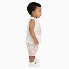 Infants' 100% Cotton Short Set, Off White, small image number null