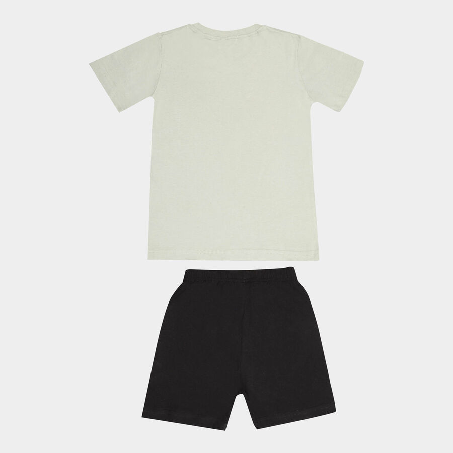 Boys Cotton Baba Suit, Olive, large image number null