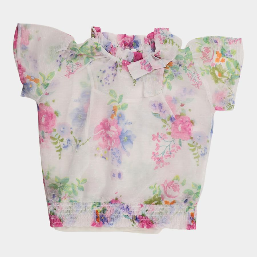 Girls' T-Shirt, White, large